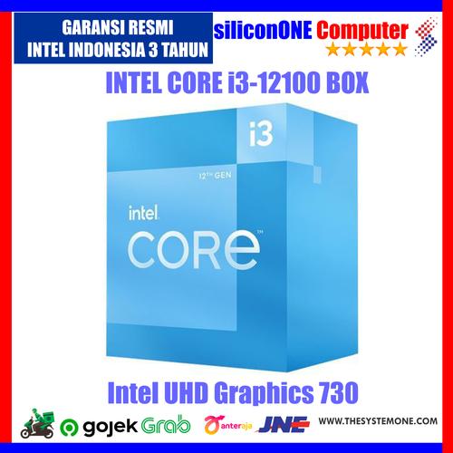 Gambar Intel Core i3-12100 Processor BOX Alder Lake LGA1700 12th dari silicon ONE Computer Kota Bandung Tokopedia