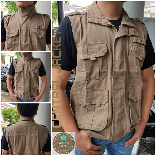 Jual Rompi Kanvas Lapangan New - Rompi Kanvas Kerah 2 - Rompi Pria ...