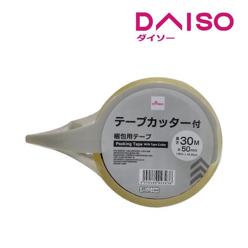 Jual Daiso Packing TapeWith Tape Cutter 50mm x 30m Jakarta Utara