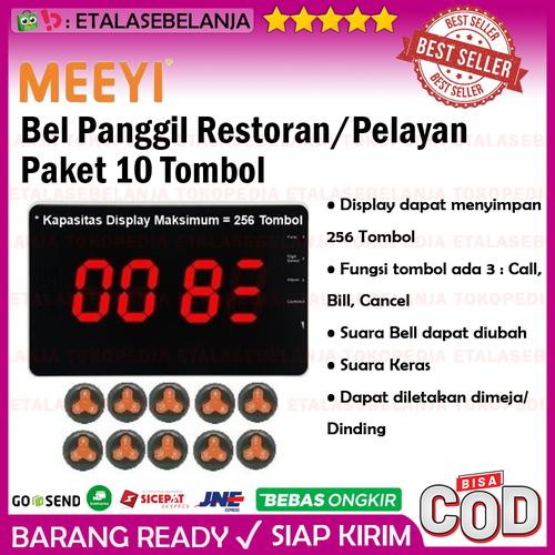 Gambar Restaurant Wireless Calling System 1 Display 10 Call Button Y-G10 dari EtalaseBelanja Jakarta Pusat Tokopedia