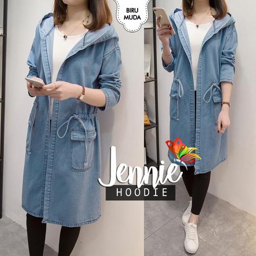 Jual 34DD long cardigan Jeans hoodie 