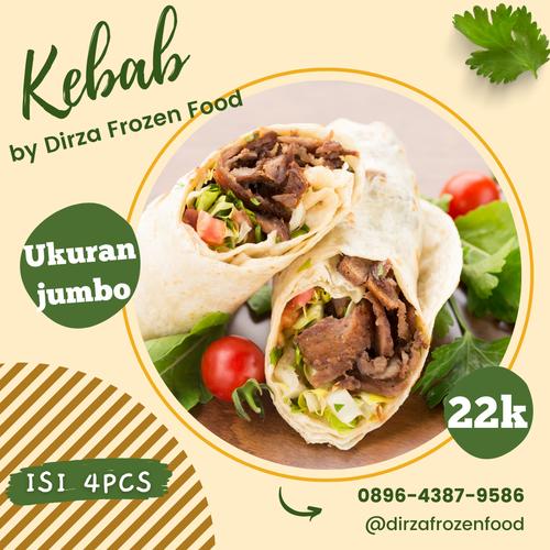 Jual Kebab Frozen isi 4 Ukuran Jumbo Kab. Jombang Dirza Frozen Food
