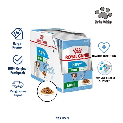 Gambar Royal Canin Mini Puppy Wet Food / Makanan Basah 12x85gr / Dus dari Carlos Petshop Jakarta Selatan Tokopedia