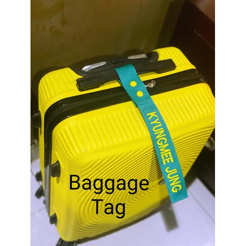 Jual Fawn'G Handmade Baggage Tag / Tag Koper customNama Cokelat