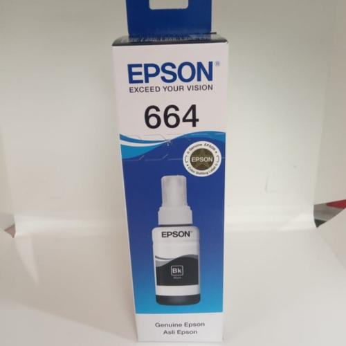 Jual tinta epson 664 black original 100 