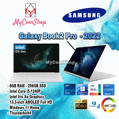 Jual SAMSUNG GALAXY BOOK2 PRO i5-1240P 8GB RAM 256GB SSD 13,3