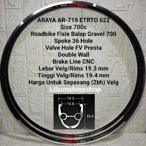 32 Hole Araya 700c 36h Rims Araya 700c 36h Araya Rims 700c Price