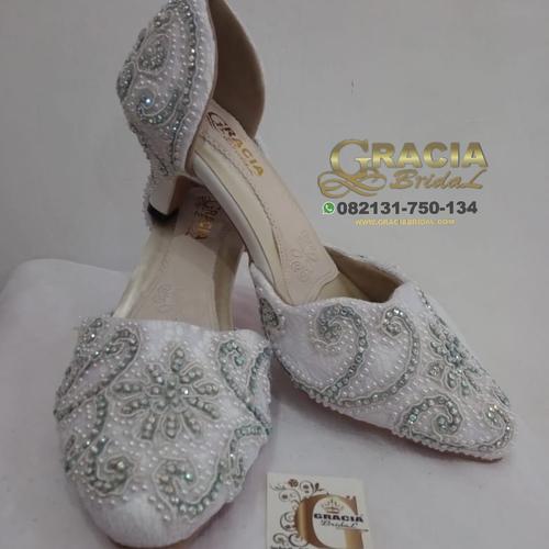 Jual mules heels custom sepatu wedding 