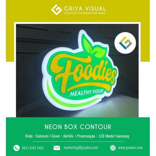 Jual NEON BOX GALVANIS FOODIES - Jakarta Selatan - Griya Visual | Tokopedia