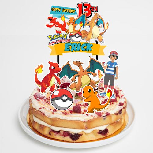 Jual Topper Cake Birthday Tusukan Hiasan Kue Pokemon Charizard
