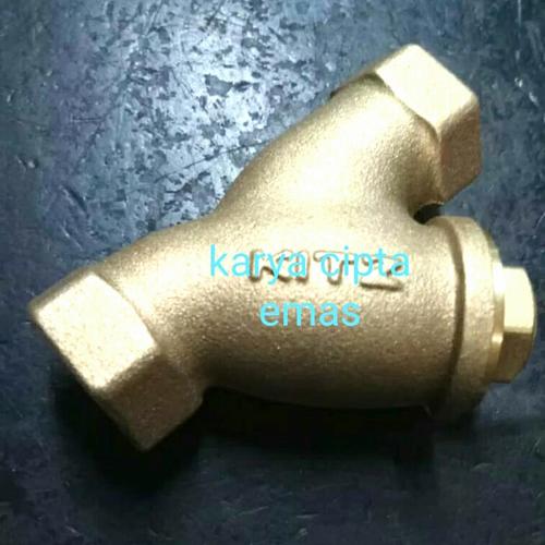 Jual Y STRAINER Kitz drat 1"inch Y Strainer kuningan Jakarta Barat