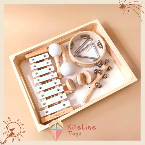 Jual Babynoise Musical Box Set Wooden Percussion Toys Alat Musik Anak