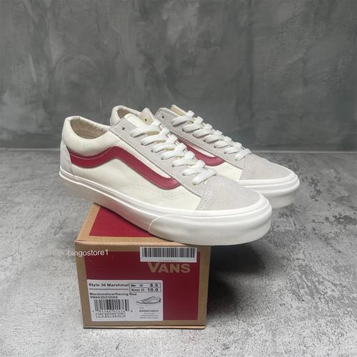 Promo Vans Style 36 Marsmallow Racing Red Original Vans Style 36 di  Bingostore1 Tokopedia