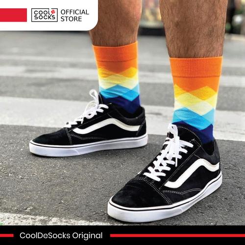 Gambar CoolDeSocks Original | Kaos Kaki Fashion - Checkered Yellow Black dari CoolDeSocks Official Jakarta Barat Tokopedia