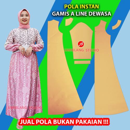 Gambar Pola Instan Gamis A Line Dewasa - XXS dari Jamblang Store Kab. Pekalongan Tokopedia