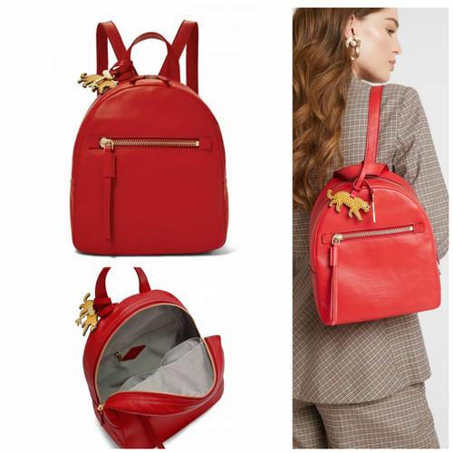 Fossil Megan Backpack Medium Brick Red 