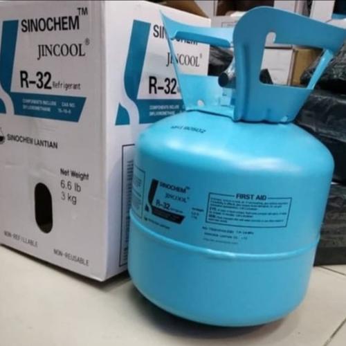 Jual FREON R32 JINCOOL 3KG ORIGINAL PREON AC R32 SEGEL 1KG kaleng