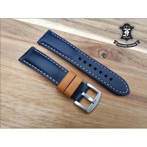 Jual Tali Jam Tangan Kulit Sapi Asli / Strap Jam Kulit Custom Padded