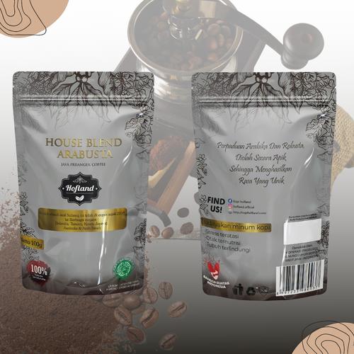 Gambar Kopi Arabusta Houseblend Hofland - Bubuk 100gr dari Hofland Store Kab. Subang Tokopedia
