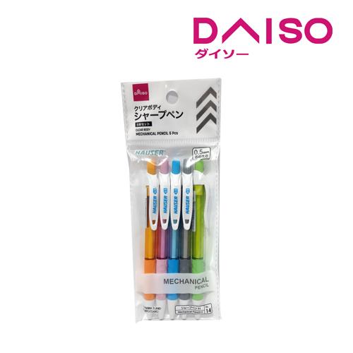 Jual Daiso Mechanical Pencil Celar Body 5P Set 0.5mm Kota Bandung DAISO JAPAN OFFICIAL STORE