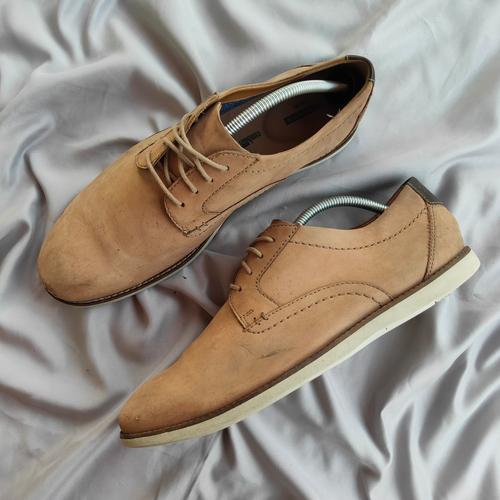 clarks leather trainers