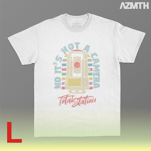 Gambar KAOS SURVEYOR, IT'S NOT A CAMERA, PUTIH, Ready size L. dari AZMTH undefined Tokopedia