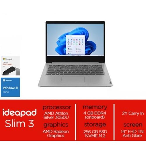 Lenovo Ideapad AMD Athlon Silver 3050U 4GB RAM 256GB SSD FHD Win11 di  Utama Original Store Tokopedia