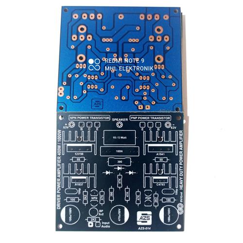 Jual PCB Driver Power 400W - 1000W 2 Stage 2 Tingkat Simetris Flat AZS