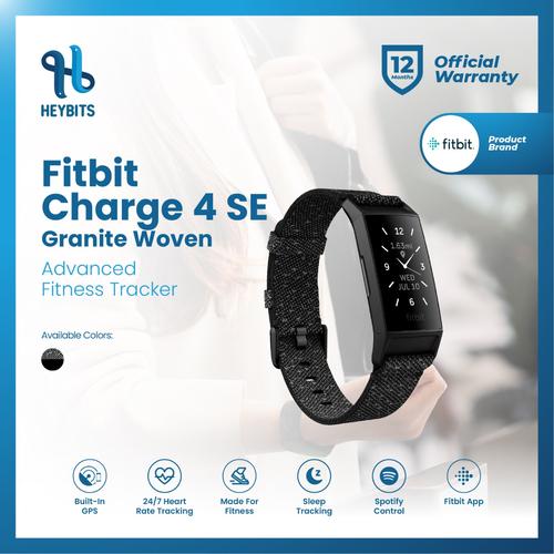 Promo Fitbit Charge 4 SE Advanced Fitness Tracker Smartwatch Garansi Resmi  - Granite F Woven - Jakarta Utara - Heybits Official Store | Tokopedia