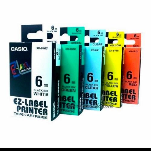 Jual Casio label/label Casio/Ez label printer cartridge 6mm/ORIGINAL ...