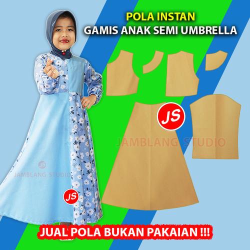 Gambar Pola Instan Gamis Anak Semi Umbrella ( IS 019 ) - 2 Tahun dari Jamblang Store Kab. Pekalongan Tokopedia