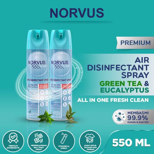 Gambar Eucalyptus & Green Tea Air Disinfectant Spray 2x 550ml - NORVUS dari Norvus Indonesia Jakarta Barat Tokopedia