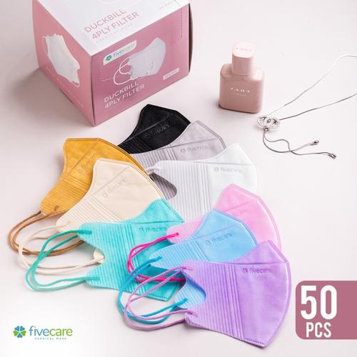 Gambar Masker Fivecare Duckbill 4ply / Duck Bill Five Care Face Mask 4 ply - White dari Gudang Sehat Store Jakarta Barat Tokopedia