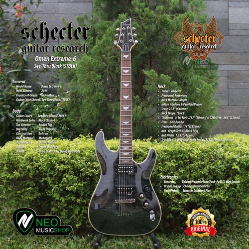 Schecter OMEN 6 Extreme 2ハムバッカーコイルタップ付（Jual Schecter 