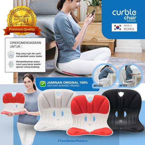 Gambar Curble Chair / Sandaran Kursi Penyangga Punggung (1 pcs) - 1pcs GREY dari Merdis International Tokopedia