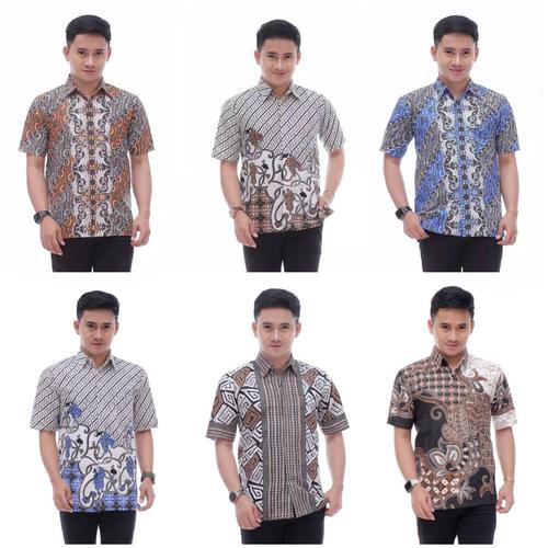Gambar Kemeja Batik - Baju Batik Pria - Hem Batik Lengan Pendek dari SENTILING Kab. Pekalongan Tokopedia