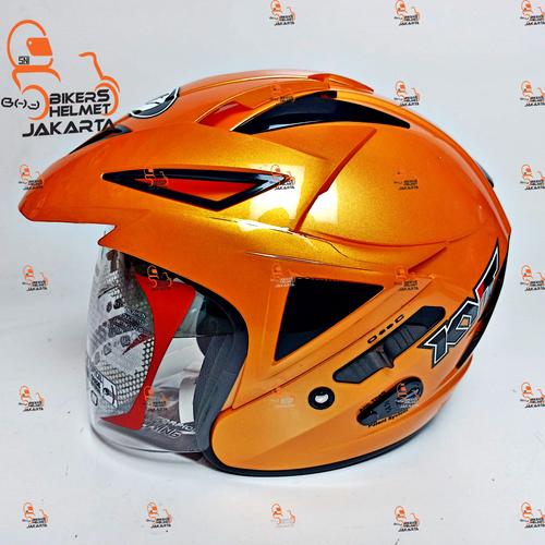 Jual KYT HELM SCORPION KING BUMBLE BEE DOUBLE VISOR HALF FACE Jakarta