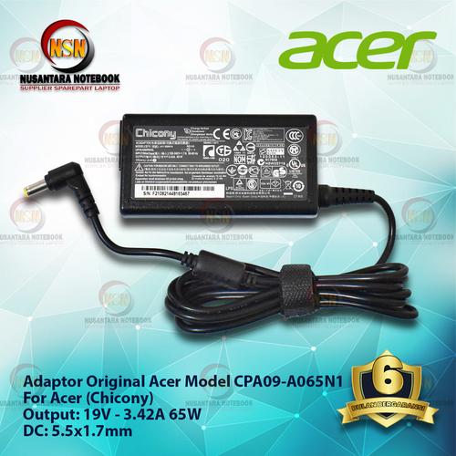 Gambar Adaptor Charger Original Acer (Chicony) 19v - 3.42A DC 5.5*1.7mm dari Nusantara Part Laptop Jakarta Pusat Tokopedia