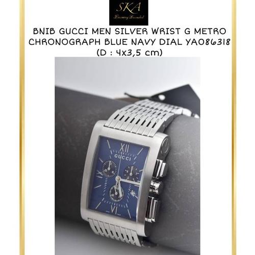 Gucci Watch Authentic Men Silver Wrist 