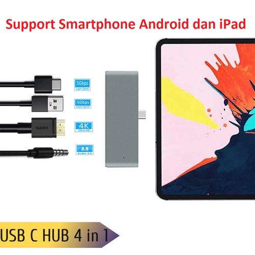 Jual USB C to HDMI USB3.0 PD AUX 3.5mm 