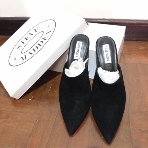steve madden black suede