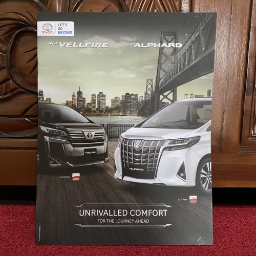 Jual Brosur Mobil Toyota Alphard Vellfire Buku Booklet Katalog Catalog