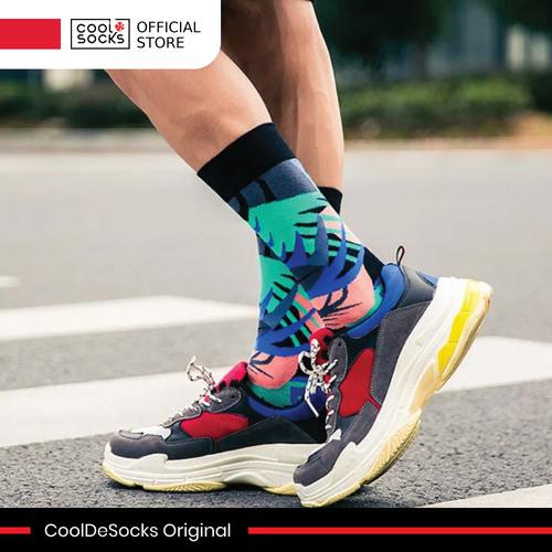 Gambar CoolDeSocks Original | Kaos Kaki Fashion - Tropical Leaves dari CoolDeSocks Official Jakarta Barat Tokopedia