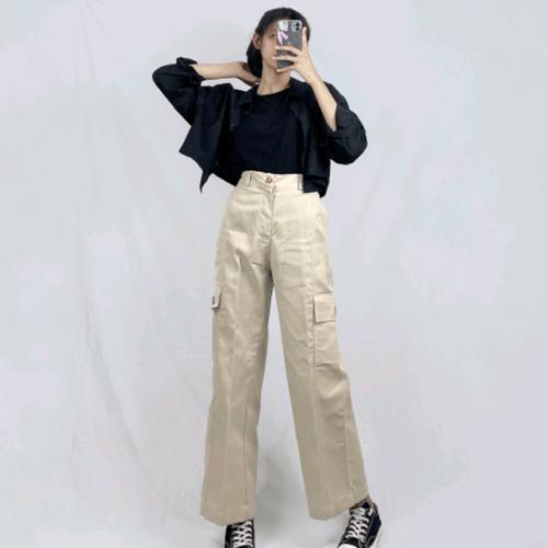 Jual Lavonia pants pocket - black, All 