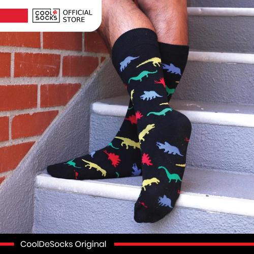 Gambar CoolDeSocks Original | Kaos Kaki Fashion - Dino Print Colorful dari CoolDeSocks Official Jakarta Barat Tokopedia