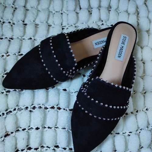 steve madden black suede