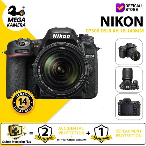 Nikon D7500 DSLR Camera with Lensa 18-140mm Kamera Resmi di Megakamera  Tokopedia