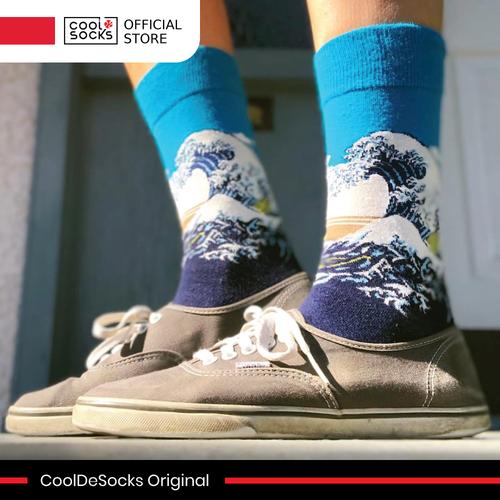 Gambar CoolDeSocks Original | Kaos Kaki Fashion - Hokusai Great Wave (Q) dari CoolDeSocks Official Jakarta Barat Tokopedia