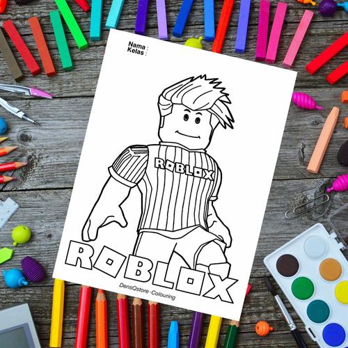 Jual Kertas Mewarnai Gambar Tema Roblox - Kertas BC - Kota Tangerang