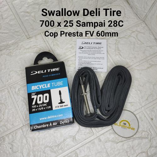 Jual Ban Dalam 700 x 25c 28c Deli Tire 700x25/28c Cop Pentil